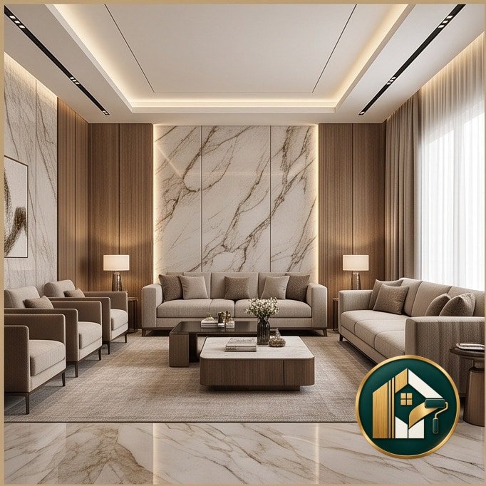 تصميم داخلي وديكورات منازل بالرياض
