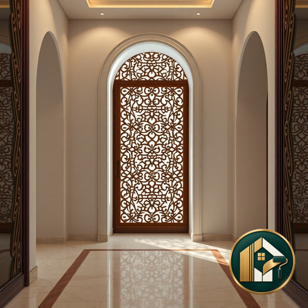 ديكورات حفر خشب بالرياض - حفر خشب للمداخل